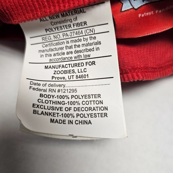 Zoobies Play Sleep Love OLIVIA Pig Doll Striped Plush Soft Tag PJ Storage 2010 - Picture 11 of 13